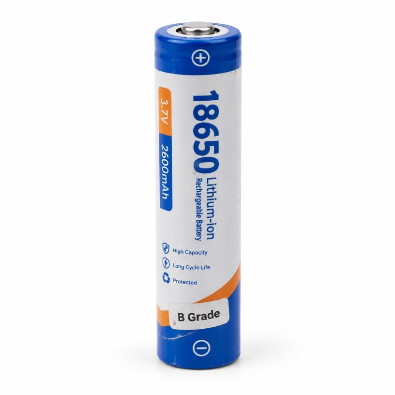 18650 Li-ion Rechargeable Battery 3.7V (B Grade)